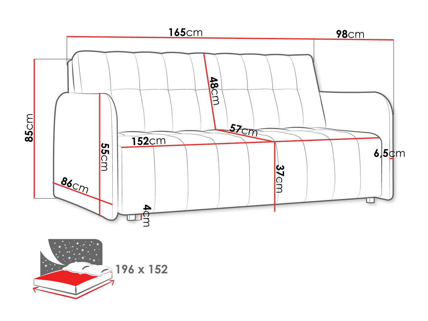Sovesofa Aquarin IV (Country 8)
