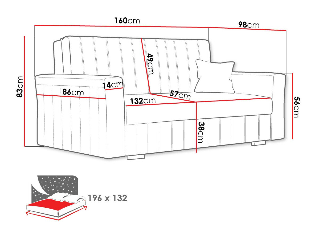 Sovesofa Orinen III (Paros 2)
