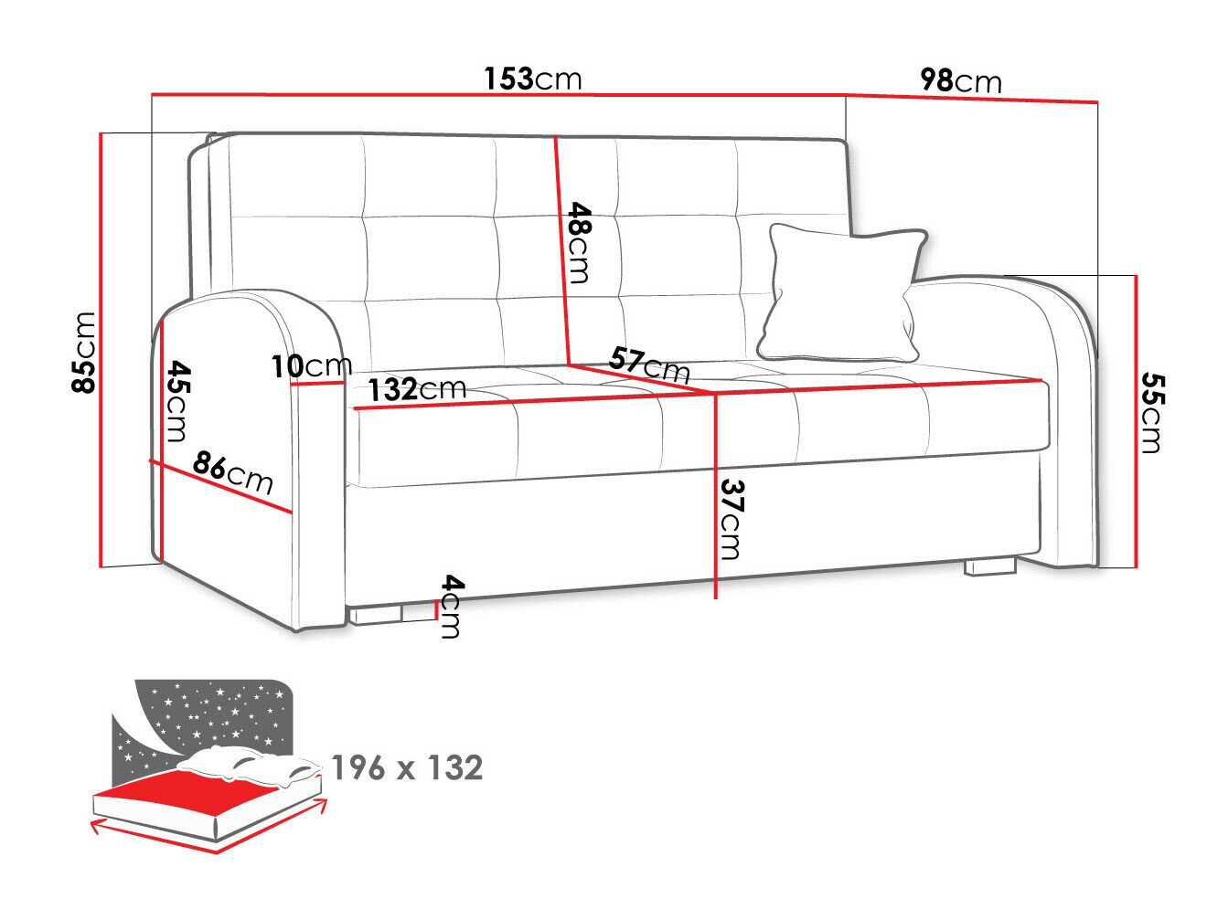 Sovesofa Silona III (Kronos 01)