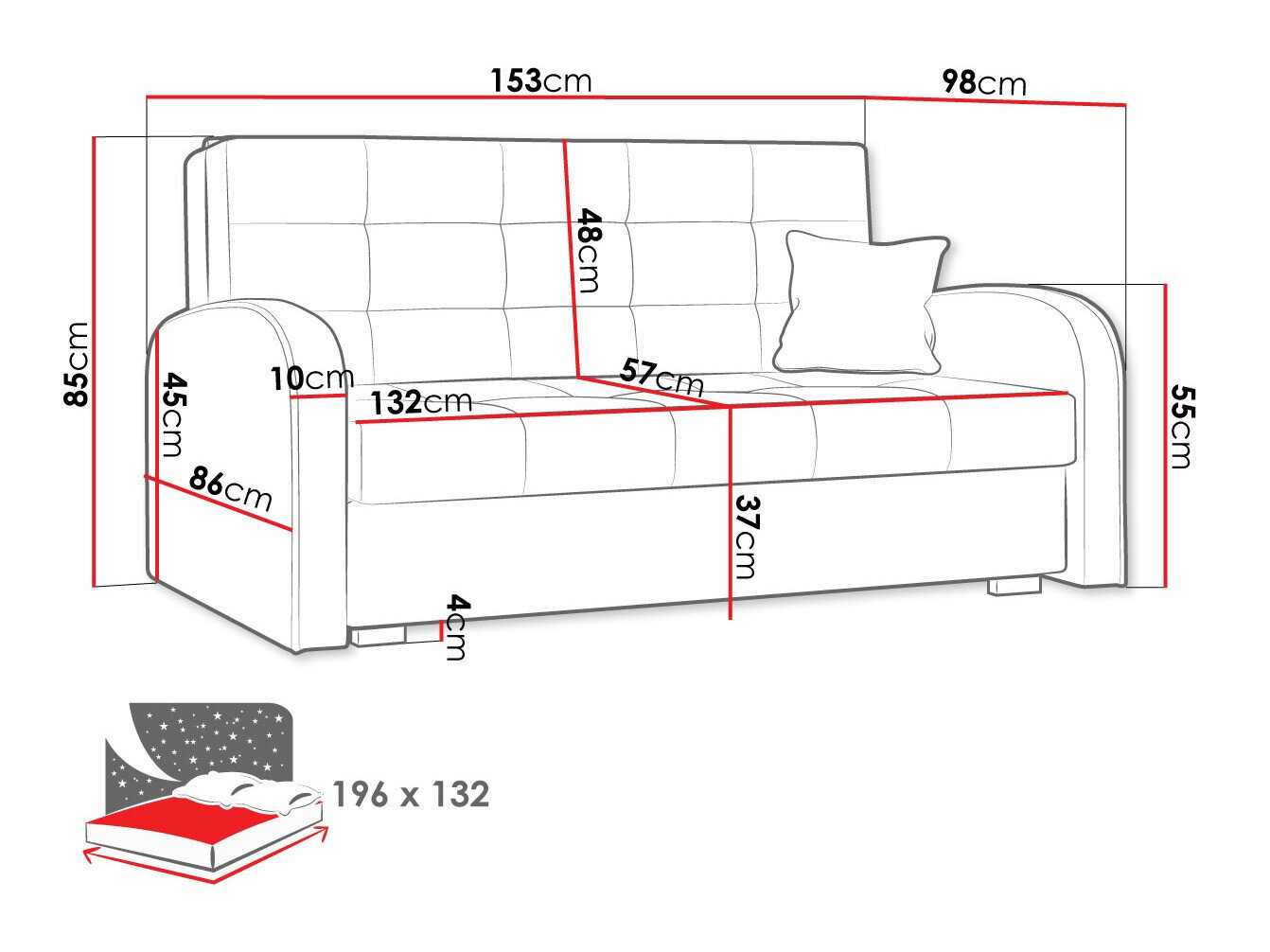 Sovesofa Silona III (Paros 3)