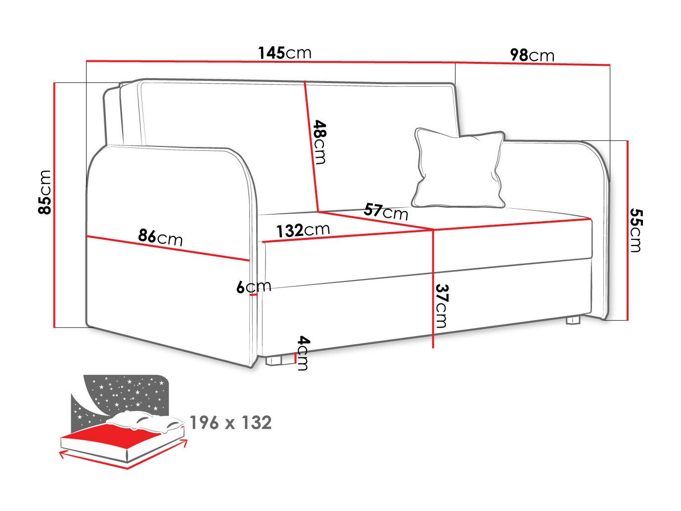 Sovesofa Lirael III (Mono 241)