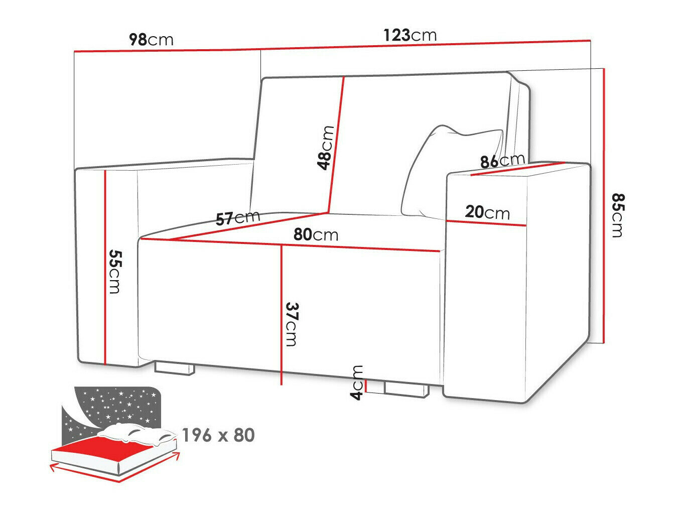 Lænestol Serora I (Neve 16)