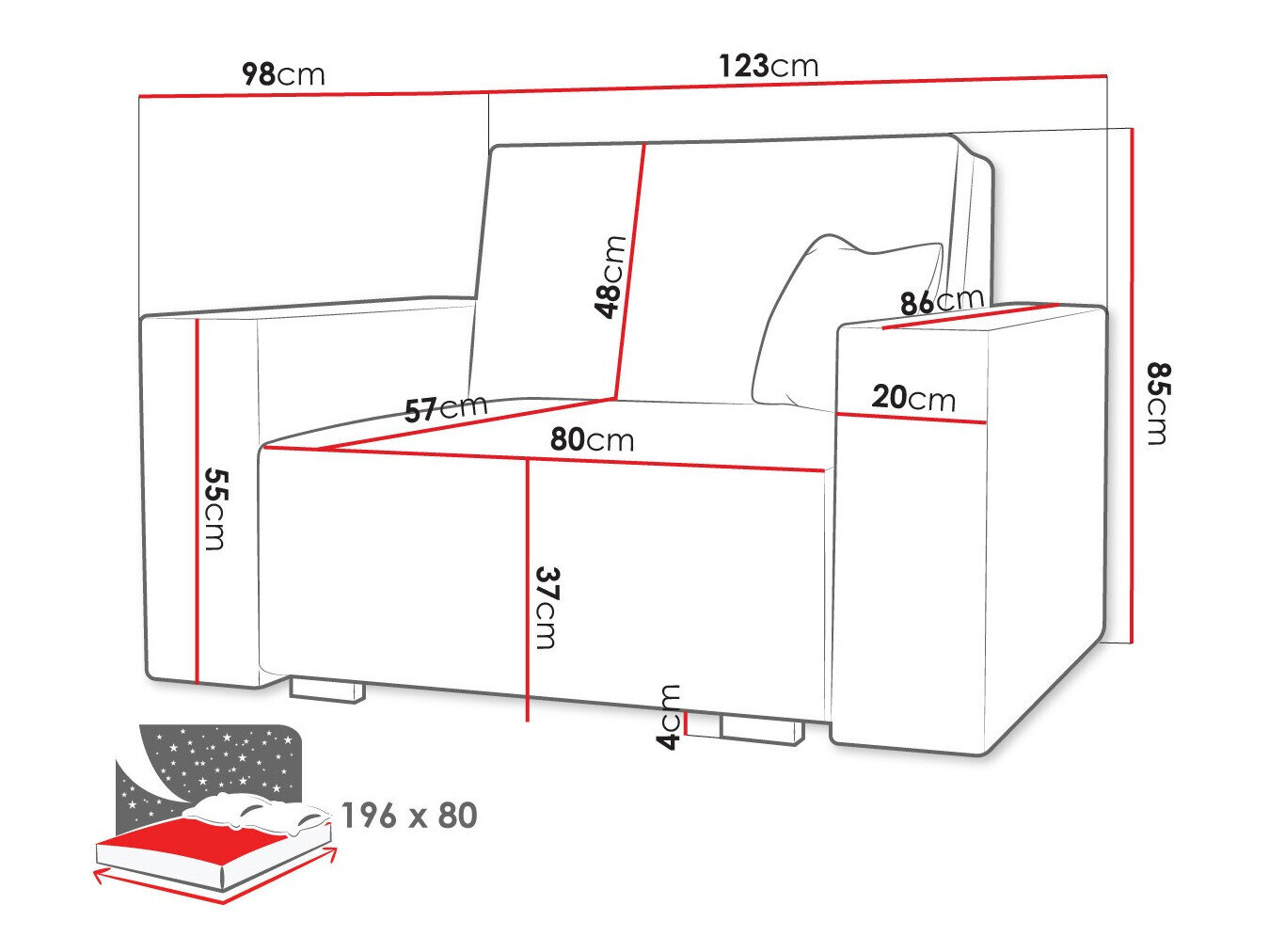 Lænestol Serora I (Neve 3)