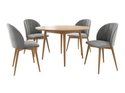 Eetkamerset Racine 127 (Bruin + Magic Velvet 2217)