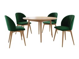 Eetkamerset Racine 127 (Bruin + Magic Velvet 2225)