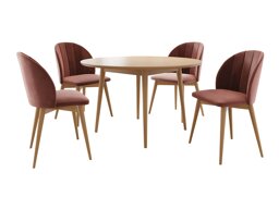 Eetkamerset Racine 127 (Bruin + Magic Velvet 2258)