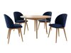 Salle à manger complète Racine 127 (Marron + Magic Velvet 2216)