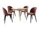 Set de mese Racine 127 (Negru + Magic Velvet 2258)