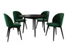 Spisestuesæt Racine 127 (Sort + Magic Velvet 2225)