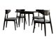 Spisestuesæt Racine 124 (Sort)