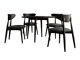 Spisestuesæt Racine 124 (Sort)