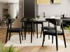 Spisestuesæt Racine 124 (Sort)