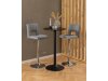 Silla de barra Norsica 164 (Gris claro + Plata)