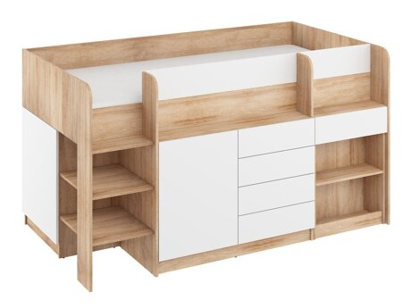 Køjeseng Gilroy 116 (Sonoma eg + Hvid)