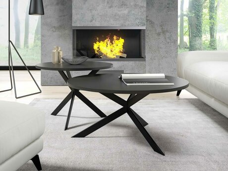Salontafel set Oswego 108 (Zwart)