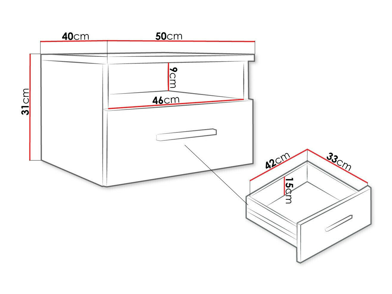 Sengebord Comfivo Pastor