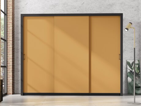 Garderobeskab Murrieta 193 (Sort + Gul)