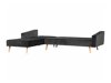 Stūra dīvāns Berwyn 1645 (Melns)