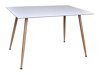 Tafel Dallas 4306 (Glanzend wit + Licht hout)
