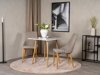 Tafel Dallas 4310 (Wit + Licht hout)