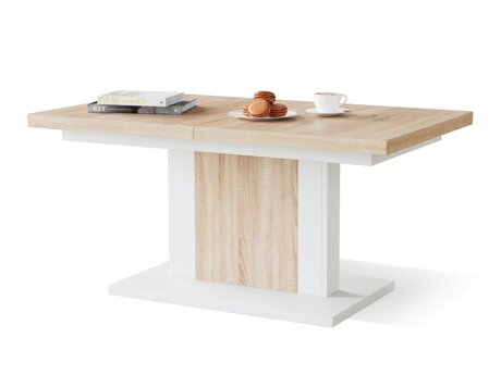 Mesa de centro convertible Glendale 103 (Roble Sonoma + Blanco)