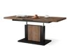 Transformeerbare salontafel Glendale 103 (Donkere eik + Zwart)