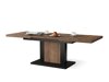 Transformeerbare salontafel Glendale 103 (Donkere eik + Zwart)