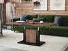 Transformeerbare salontafel Glendale 103 (Donkere eik + Zwart)