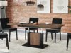 Transformeerbare salontafel Glendale 103 (Donkere eik + Zwart)