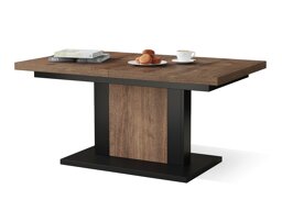 Transforming salontafel Glendale 103 (Donkere eik + Zwart)