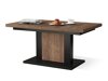 Transforming salontafel Glendale 103 (Donkere eik + Zwart)