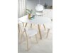 Tafel Houston 981 (Glanzend wit + Eiken)