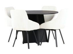 Eetkamerset Dallas 4325 (Beige + Zwart)