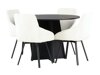 Eetkamerset Dallas 4325 (Beige + Zwart)