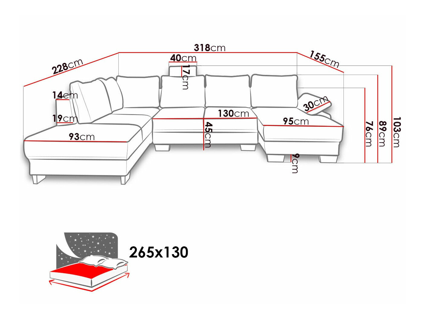 Hjørnesofa Lincoln 184 (Barrel 83)