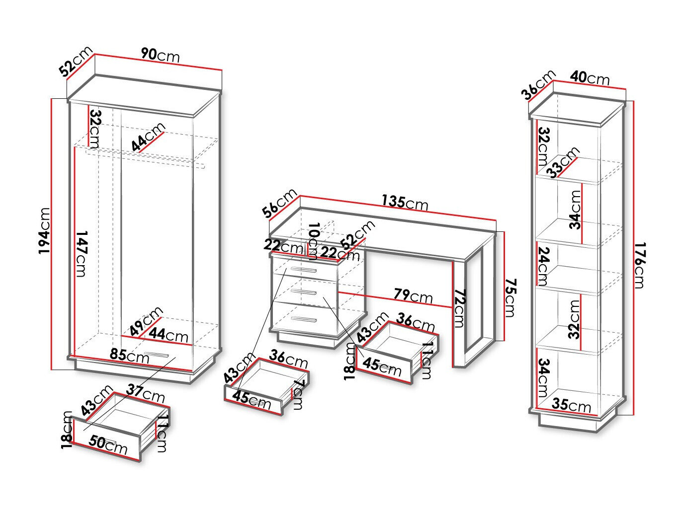 Hjemmekontorsæt Tenodeu 119