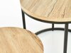 Salontafel set Houston 951 (San Remo eik + Zwart)
