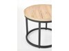 Salontafel set Houston 951 (San Remo eik + Zwart)