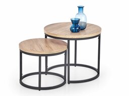 Set de măsuțe de cafea Houston 951 (Stejar San Remo + Negru)