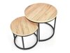 Set stolića za kavu Houston 951 (Hrast San Remo + Crna)