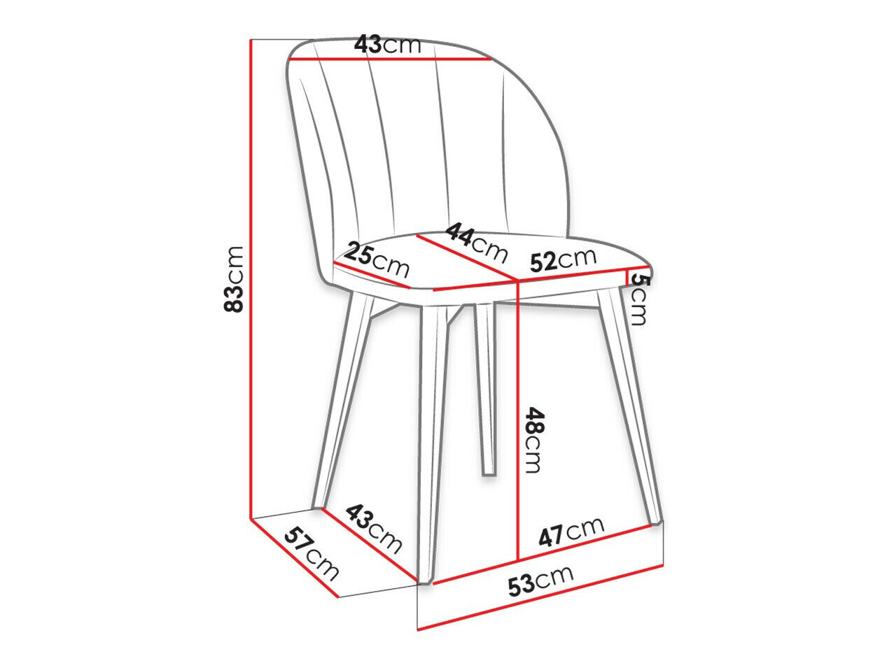 Stol Racine 104 (Brun + Magic Velvet 2258)
