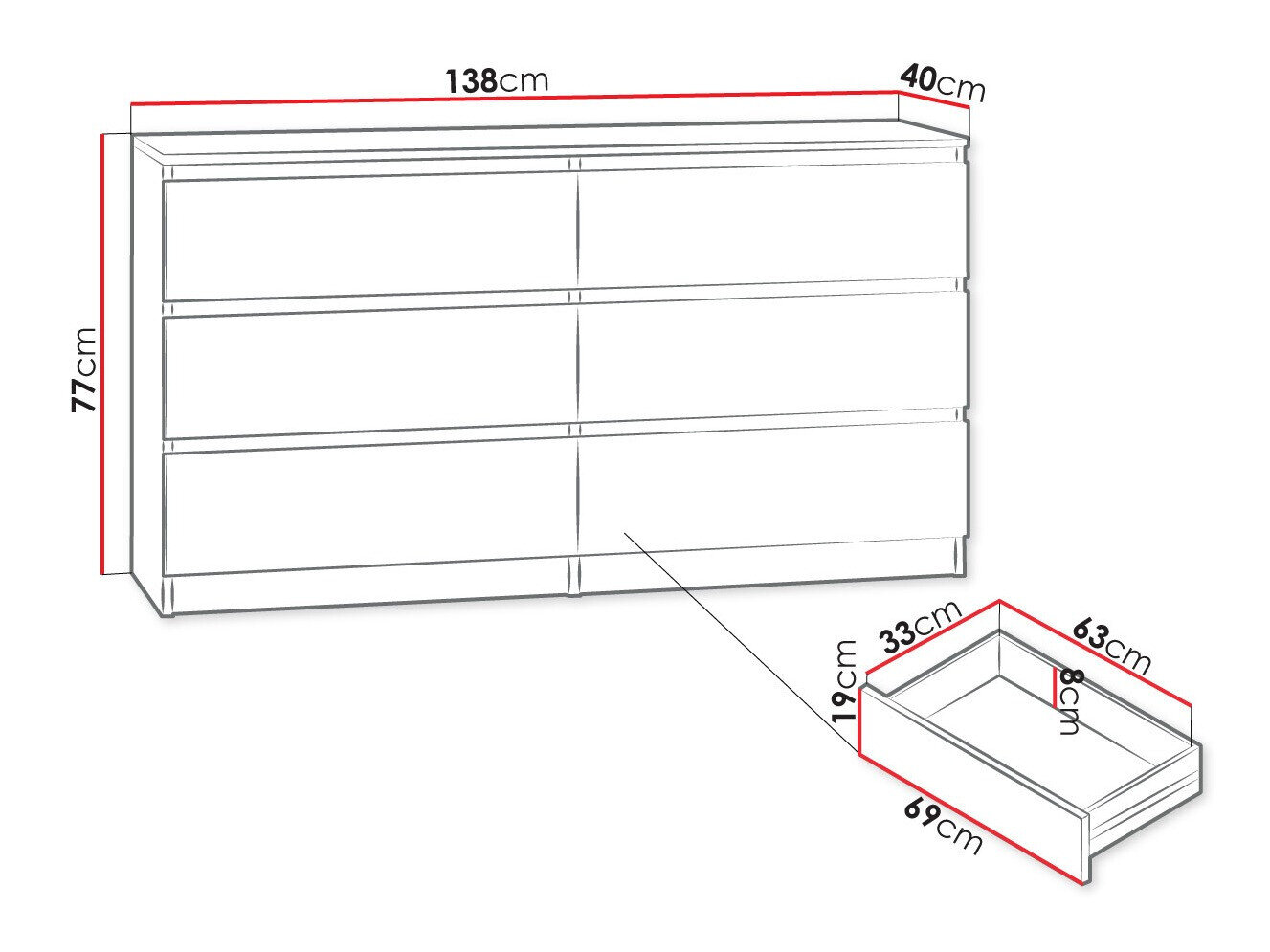 Kommode Comfivo Structor II (Sort)