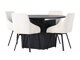 Eetkamerset Dallas 4335 (Zwart + Beige)