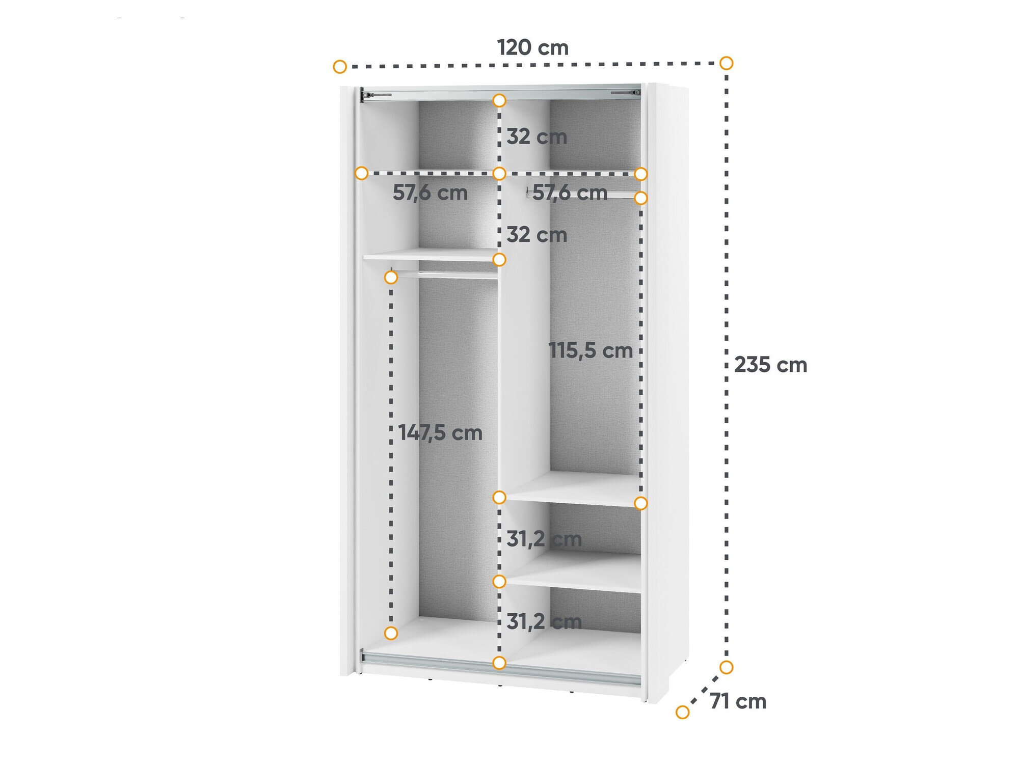 Garderobeskab Fresno 132