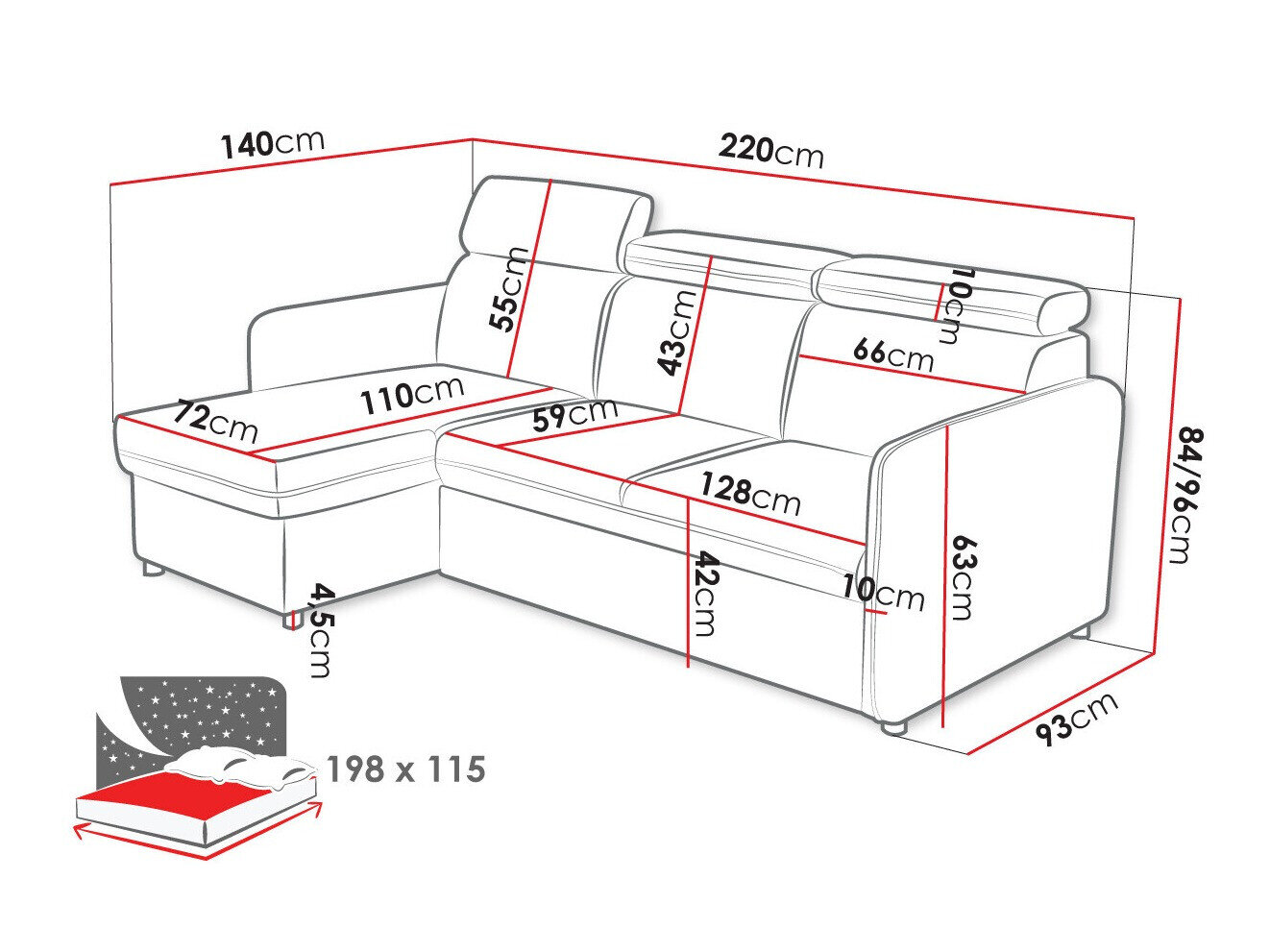 Hjørnesofa Temple 127 (Enjoy New 12)