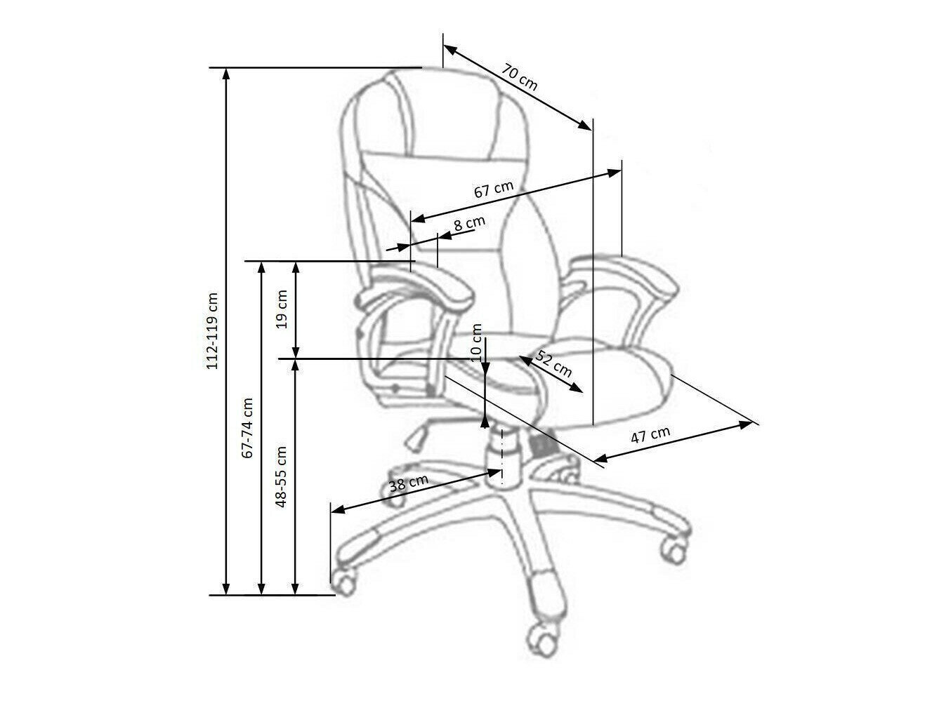 Kontorstol Houston 189 (Grå)