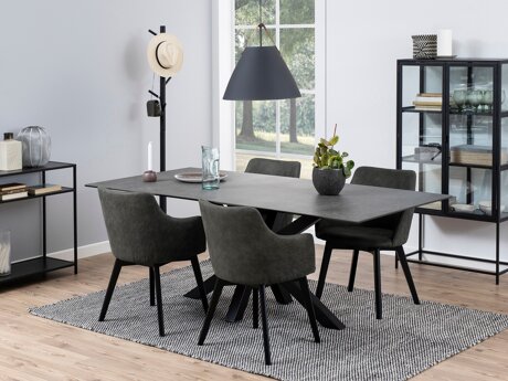 Set de mese Norsica 559 (Antracit + Negru)