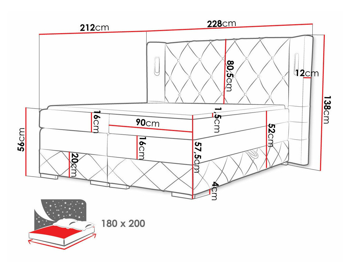 Boxspring Historia (Kameleon 04)