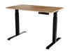 In hoogte verstelbaar bureau Charlotte 194 (Wotan eik + Zwart)