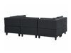 Modularna kutna garnitura Elbmeli 104 (Crna)